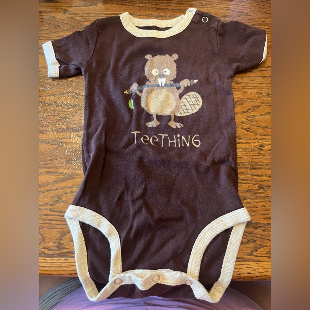 Lazy One Brown Beaver Bodysuit